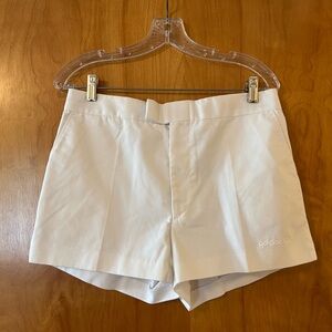 ADIDAS Vintage Tennis Track Shorts White Made In USA Women’s Size 32 RARE